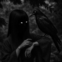 她与死者对话，与黄昏同行。